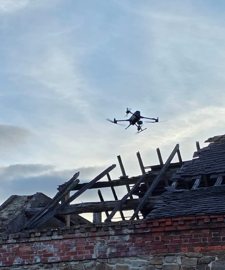 Barn Inspection Drone Shot